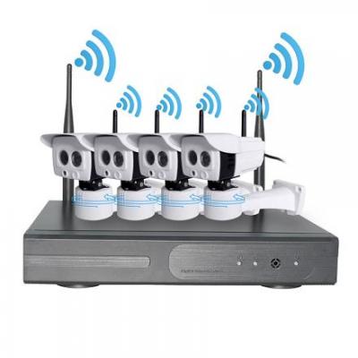 Plug and play Wireless NVR kits with smart rotating bracket support APP control